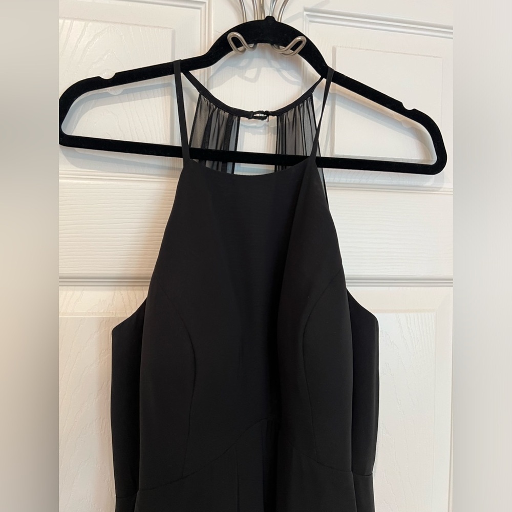 Elegant Black Halter Maxi Dress - Picture 7 of 10